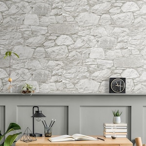 Peel and Stick Wallpaper | Self Adhesive Wallpaper | Stone Peel and Stick | Rustic Wallpaper | Removable Wallpaper | Wallpaper | Wall