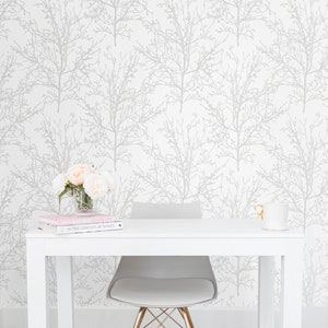 Wallpaper | Tree Wallpaper | Peel and Stick Wallpaper | Self Adhesive Peel and Stick | Peel and Stick | Temporary Wallpaper | Botanical Wall