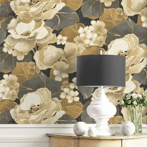 Peel and Stick Wallpaper | Self Adhesive Wallpaper | Floral Peel and Stick | Peel and Stick | Temporary Wallpaper | Floral Wallpaper