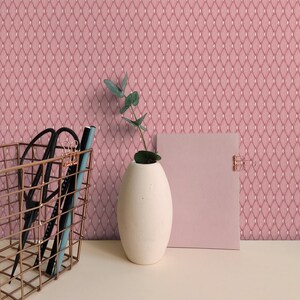 Wallpaper | Geometric Wallpaper | Pink Wallpaper | Lace Wallpaper | Classic Wallpaper | Traditional Wallpaper | Wall Decor | Wallcovering