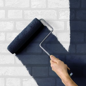 Wallpaper | Paintable Wallpaper | Brick Wallpaper | Paint Wallpaper | White Brick | Textured Wallpaper | Wallcovering | Wall Decor | White