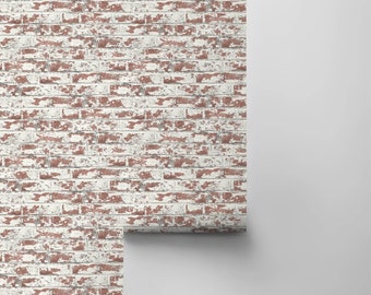 Peel and Stick | Brick Wallpaper | Self Adhesive Wallpaper | Wallpaper | Lillian August | Peel and Stick Wallpaper  | Removable Wallpaper