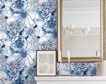 Peel and Stick Wallpaper | Self Adhesive Wallpaper | Abstract Peel and Stick | Peel and Stick | Temporary Wallpaper | Floral Peel Stick