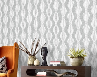 Wallpaper | Vinyl Wallpaper | Textured Wallpaper | Striped Wallpaper | Grey Wallpaper | Contemporary Wallpaper | Ogee Wallpaper | Vinyl