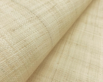 Papel pintado de rafia hecho a mano / Revestimiento de pared con textura natural (sin adhesivo)