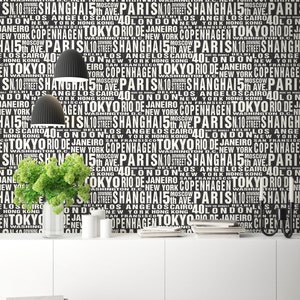 Peel and Stick | Wallpaper | Black Wallpaper | Self Adhesive Wallpaper | Peel and Stick Removable Wallpaper | Temporary Wallpaper | Decor