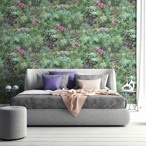 Wallpaper Art Wallpaper Floral Wallpaper Botanical - Etsy