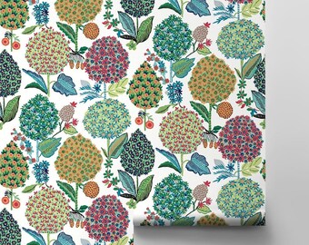 Peel and Stick Wallpaper | Self Adhesive Wallpaper | Floral Peel and Stick | Peel and Stick | Temporary Wallpaper | Botanical Wallpaper