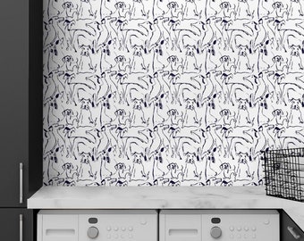 Dog Peel and Stick Wallpaper | Dog Wallpaper | Self Adhesive Wallpaper | Peel and Stick | Graphic Wallpaper | Dog Peel Stick | Decor