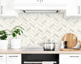 Stickon Tile for Kitchen Backsplash Stair Decals in Hybrid Maple Laundry Table 12 X 12, 5 Sheets Bathroom Vanities Fireplace D/écor Backsplash Peel and Stick PVC Tile