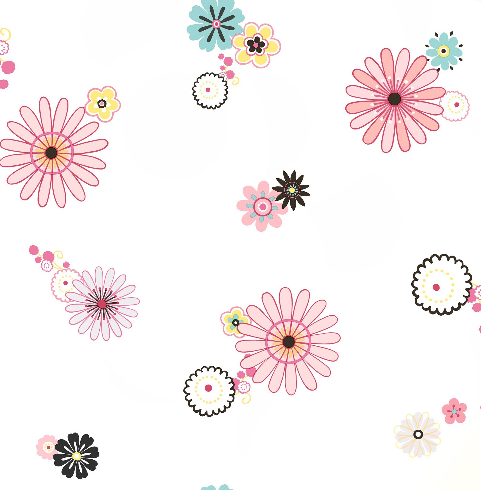 Nursery Wallpaper Kids Wallpaper Flower Wallpaper | Etsy