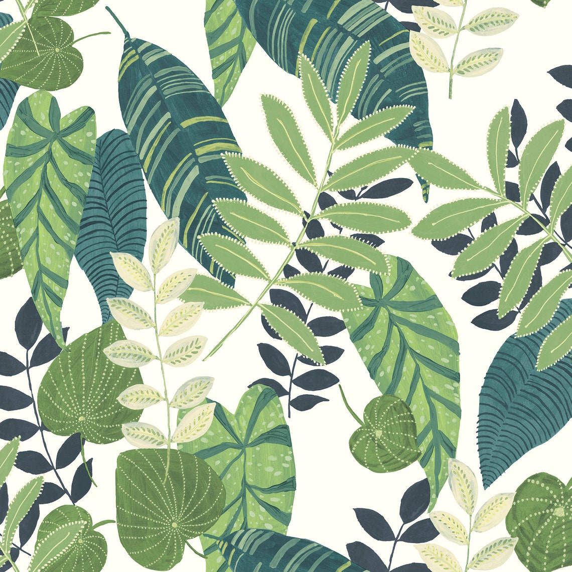 Boho Wallpaper / Boho Wallpaper / Leaf Wallpaper / Botanical | Etsy