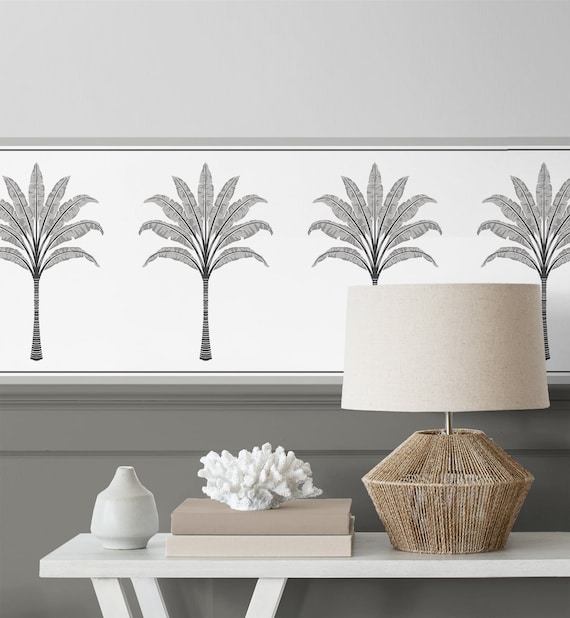 Palm Tree Wallpaper Border Amazon FRAMED Palm Trees, ACRYLIC GLASS,