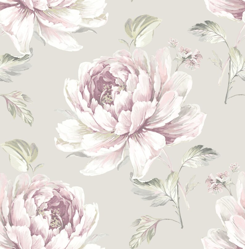 Wallpaper Floral Wallpaper Flower Wallpaper Designer - Etsy