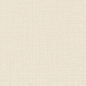 May include: A close-up of a cream-colored fabric with a woven texture. The fabric has a subtle, irregular pattern, with visible threads creating a slightly rough surface. The overall appearance is neutral and versatile.