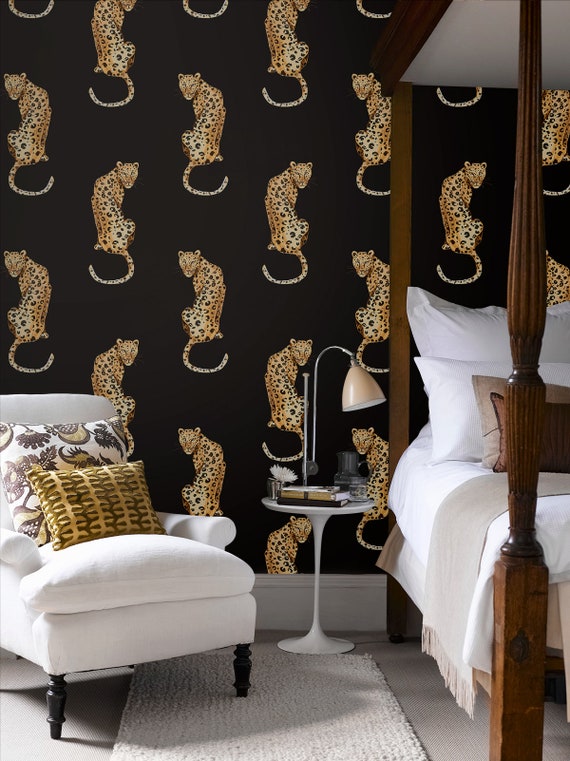 Peel and Stick Wallpaper Self Adhesive Wallpaper Leopard Peel and