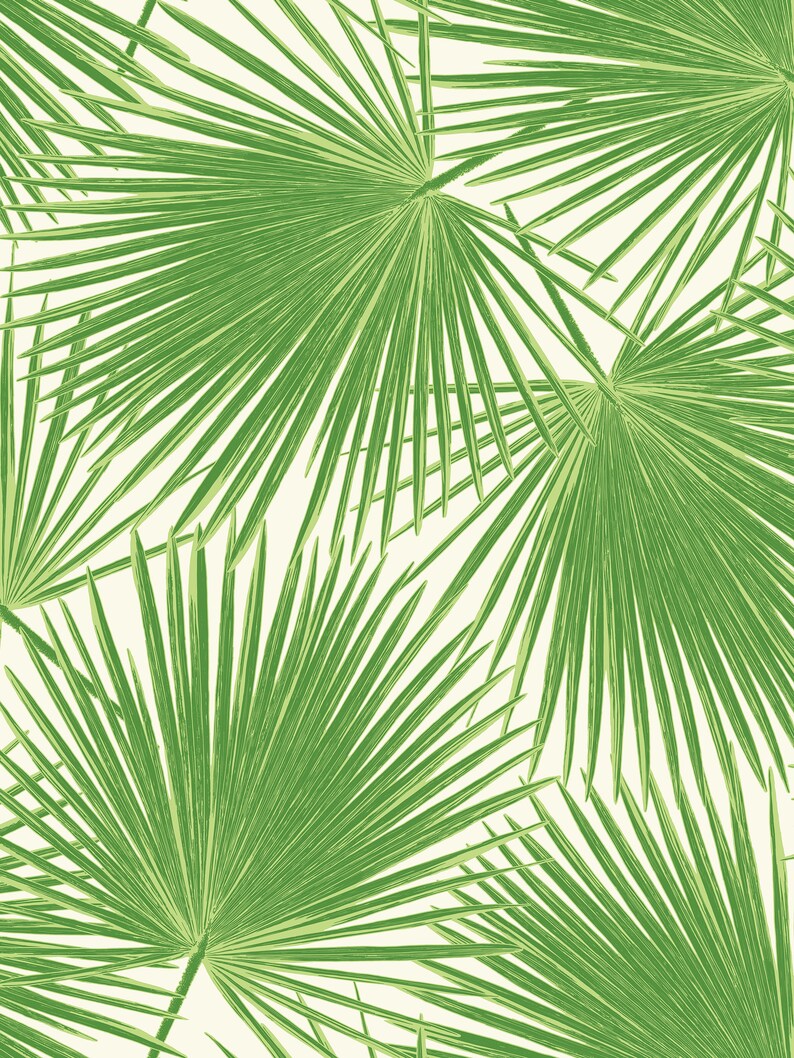 Wallpaper Tropical Wallpaper Tropical Leaf Wallpaper Etsy