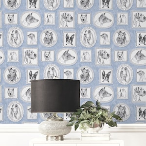 Dog Peel and Stick Wallpaper | Dog Wallpaper | Self Adhesive Wallpaper | Peel and Stick | Graphic Wallpaper | Dog Peel Stick | Decor