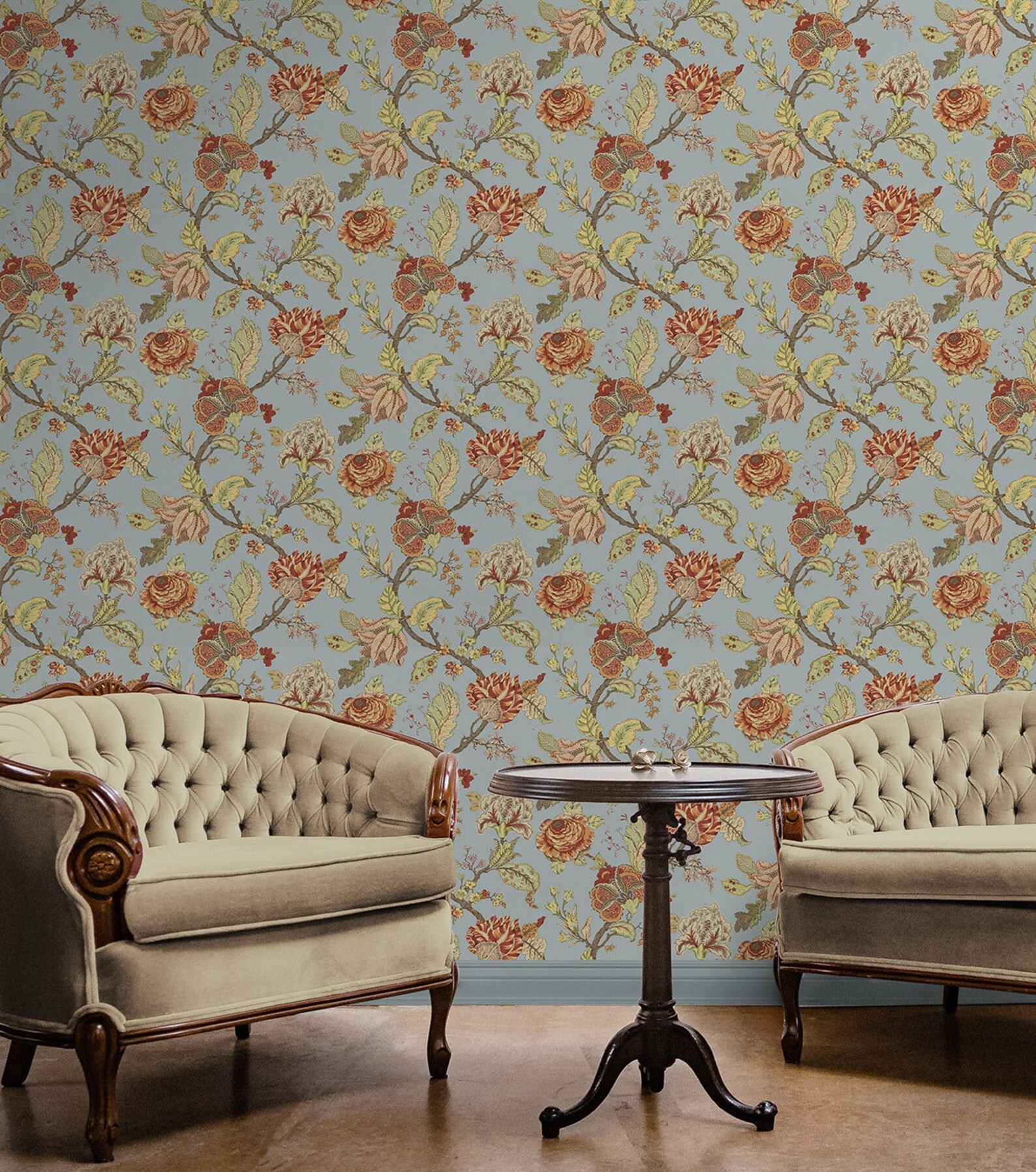 Peel and Stick Wallpaper | Self Adhesive Wallpaper | Jacobean Peel and ...