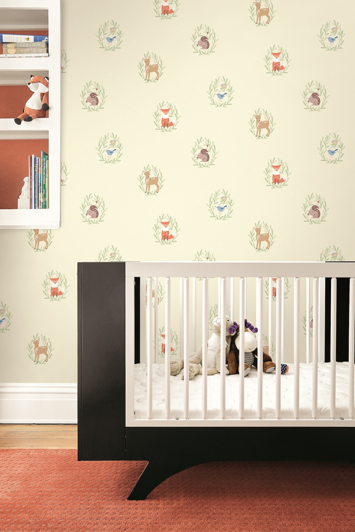 Animal Wallpaper Nursery Wallpaper Kids Wallpaper | Etsy