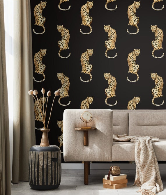 Leopard Print Wallpaper Fashion Modern Luxury Wallcovering