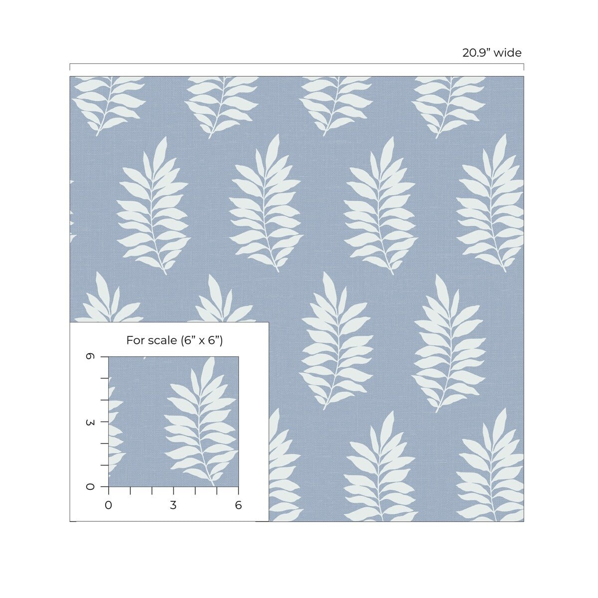 Palm Leaf Peel and Stick Wallpaper Coastal Self Adhesive Blue Beach ...