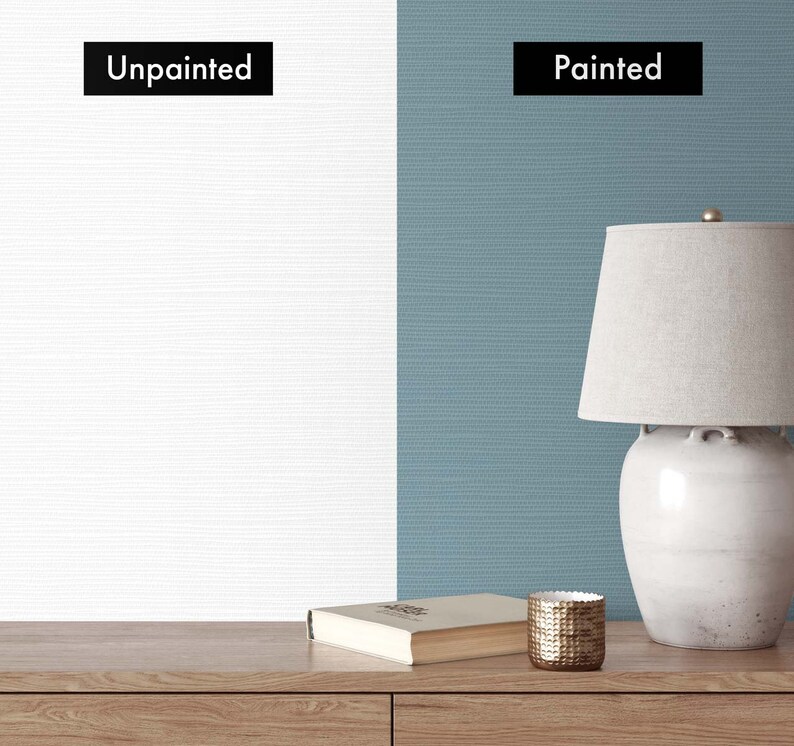 Wallpaper Paintable Wallpaper Grasscloth Wallpaper Paint Etsy