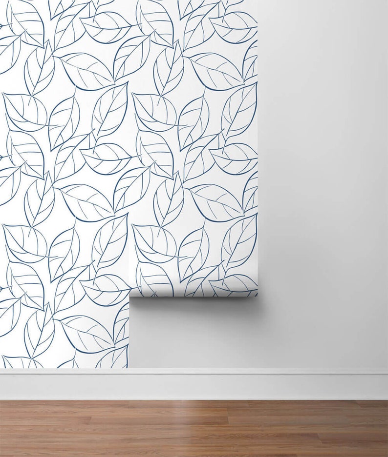 Behang | Bladbehang | Peel-and-Stick-behang | Zelfklevende peel-and-stick | Schil en plak | Tijdelijk behang | Botanische muur afbeelding 5