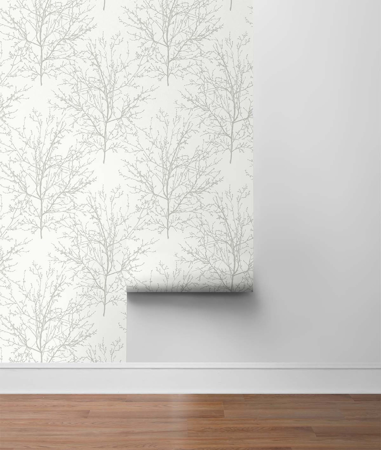 Wallpaper Branch Wallpaper Tree Wallpaper White Etsy