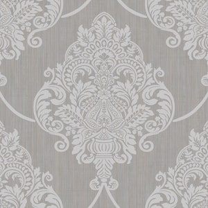 Wallpaper | Damask Wallpaper | Grey Wallpaper | Glitter Wallpaper | Abstract Wallpaper | Silver Wallpaper | Glitter Damask Wallpaper
