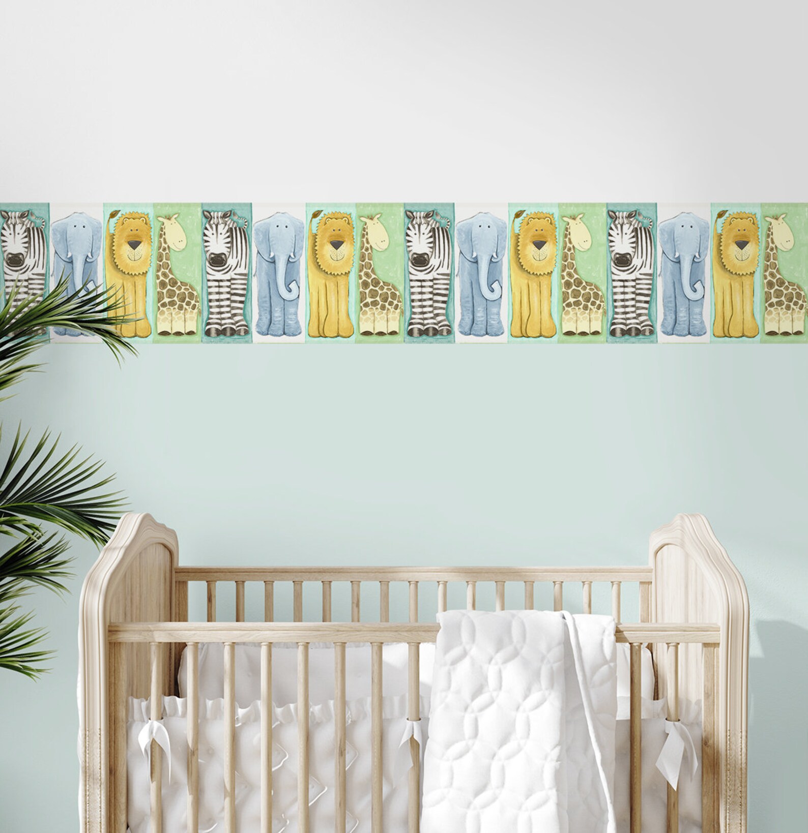 Nursery Wallpaper Wallpaper Border Kids Wallpaper Animal | Etsy