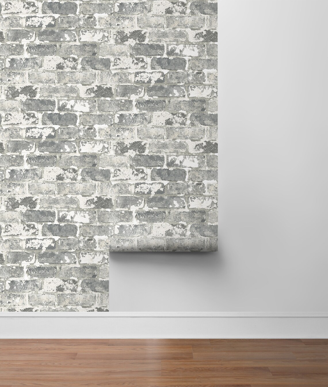 Self Adhesive Wallpaper Brick Peel and Stick Gray Brick Etsy