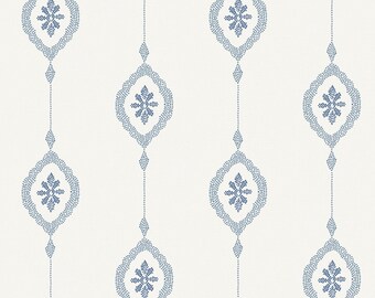 Wallpaper | Striped Wallpaper | Beach Wallpaper |  Nautical Wallpaper | Geometric Wallpaper | Beach Wall Decor | Blue Wallpaper | Decor