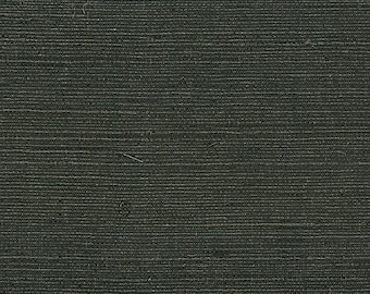 Wallpaper | Grasscloth Wallpaper | Natural Wallpaper | Textured Wallpaper | Modern Wallpaper | Black Wallpaper |  Luxury Wallpaper | Decor