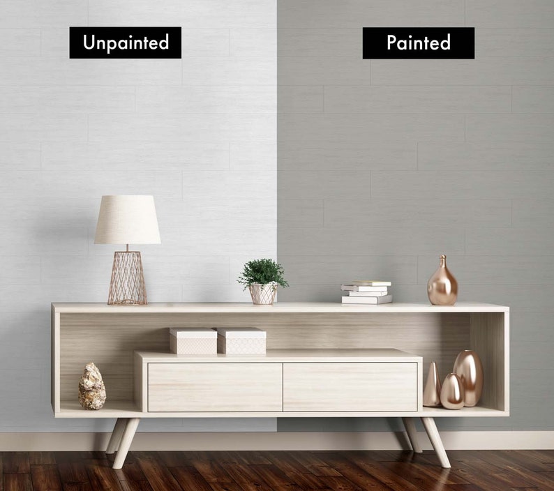 Wallpaper Paintable Wallpaper Shiplap Wallpaper Paint Etsy