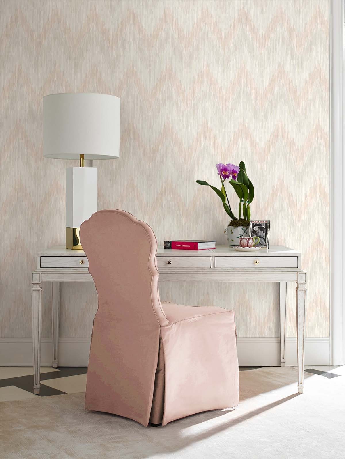Pink Grey Chevron Wallpaper
