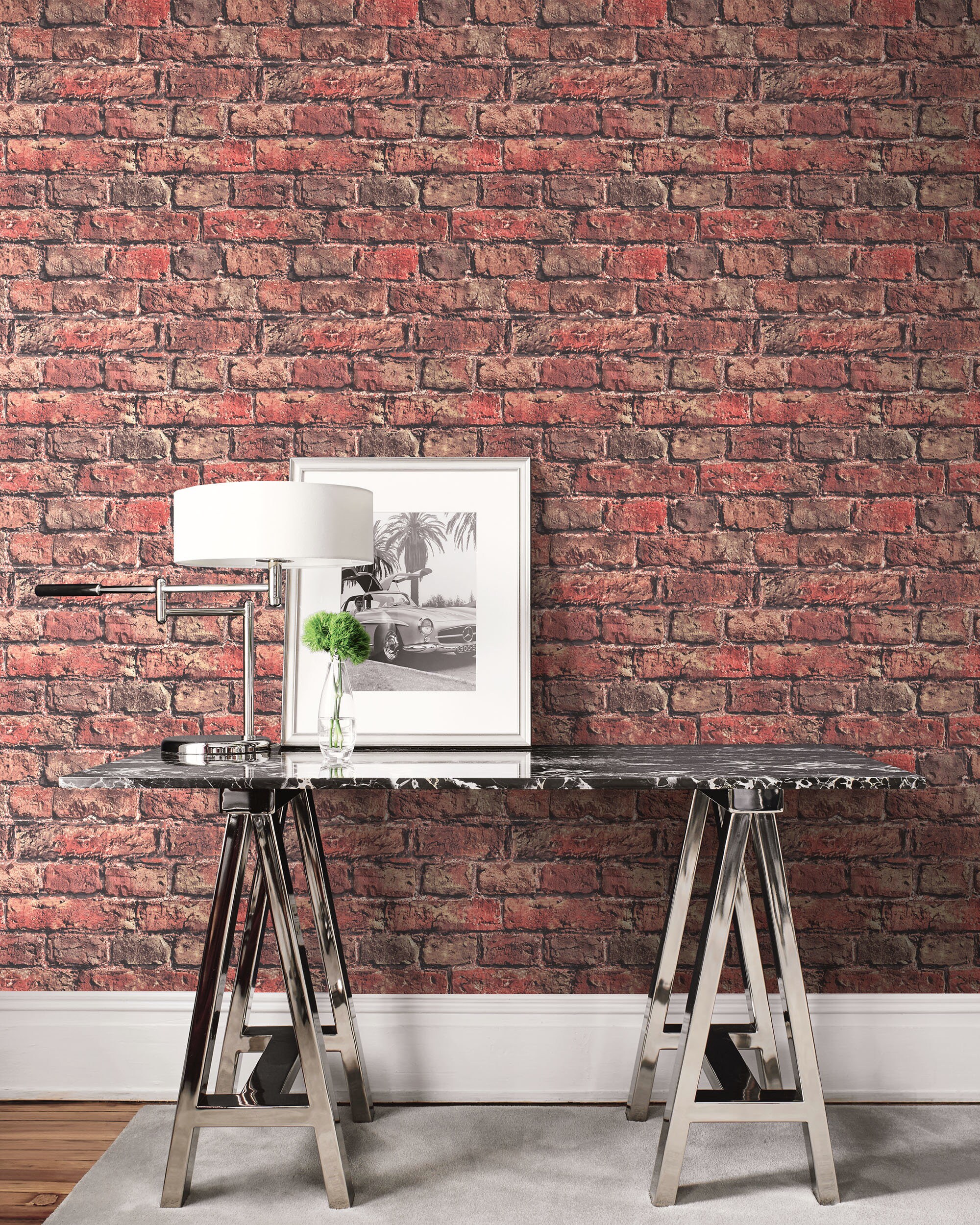 Wallpaper Brick Wallpaper Rustic Wallpaper Industrial | Etsy