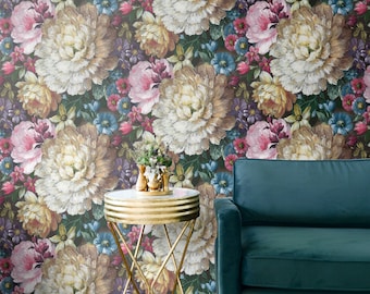 Wallpaper | Peel and Stick | Floral Peel and Stick Wallpaper | Peel and Stick | Flower Wallpaper | Floral Wallpaper | Adhesive Wallpaper
