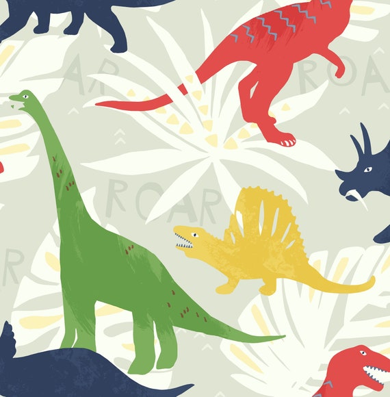 Wallpaper | Nursery Wallpaper | Dinosaur Wallpaper | Kid Wallpaper | Children Wallpaper | Animal Wallpaper | Wallpaper Roll | Wallcovering