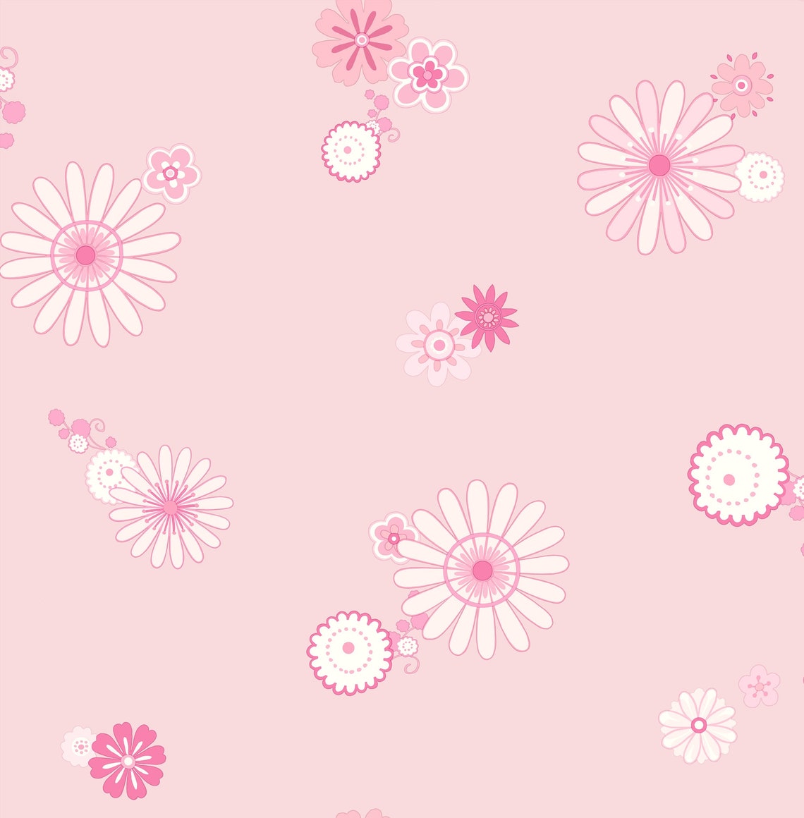 Nursery Wallpaper Kids Wallpaper Flower Wallpaper | Etsy