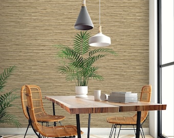 Peel and Stick Wallpaper | Self Adhesive Wallpaper | Grasscloth | Faux Grasscloth | Removable Wallpaper | Wallpaper | Wall
