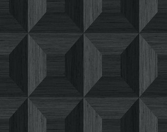 Wallpaper | Vinyl Wallpaper | Textured Wallpaper | Geometric Wallpaper | 3d Wallpaper | Contemporary Wallpaper | Gray Wallpaper | Vinyl