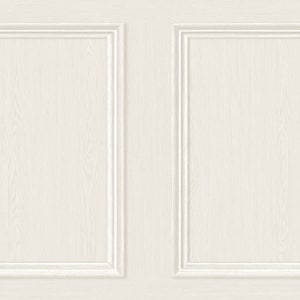 May include: Two white wood panels with a raised, rectangular frame around each panel.
