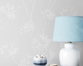 Wallpaper | Paintable Wallpaper | Floral Wallpaper | Paint Wallpaper | Flower | Textured Wallpaper | Wallcovering | Wall Decor | White