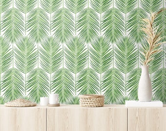 Wallpaper | Tropical Wallpaper | Beach Wallpaper |  Palm Leaf Wallpaper | Palm Tree Wallpaper | Palm Wallpaper | Green Wallpaper | Leaf