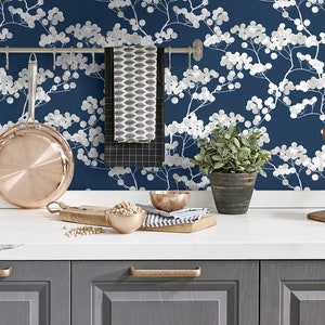 Peel and Stick | Peel and Stick Wallpaper | Self Adhesive Wallpaper | Floral Peel and Stick | Temporary Wallpaper | Flower Wallpaper | Decor