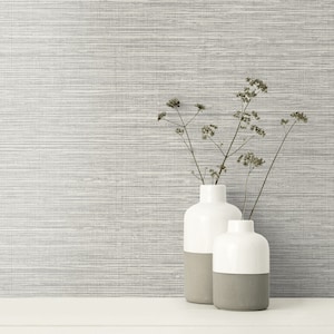 Wallpaper | Beach Wallpaper | Gray Wallpaper | Stringcloth Wallpaper | Faux Wallpaper | Textured Wallpaper | Chic Wallpaper | Wallpaper Roll