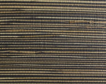 Wallpaper | Grasscloth Wallpaper | Natural Wallpaper | Textured Wallpaper | Modern Wallpaper | Black Wallpaper |  Luxury Wallpaper | Decor