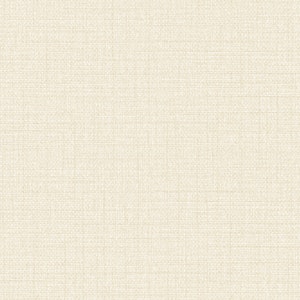 May include: A close-up of a cream-colored fabric with a woven texture. The fabric has a subtle, irregular pattern, with visible threads creating a slightly rough surface. The overall appearance is neutral and versatile.