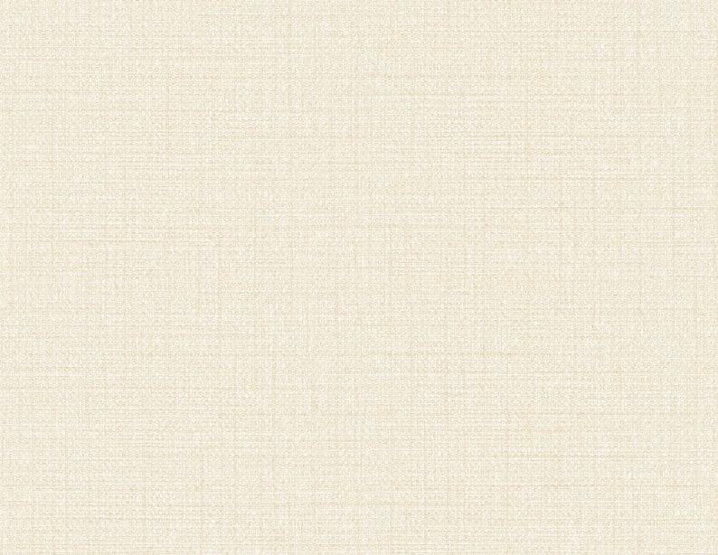 May include: A close-up of a cream-colored fabric with a woven texture. The fabric has a subtle, irregular pattern, with visible threads creating a slightly rough surface. The overall appearance is neutral and versatile.